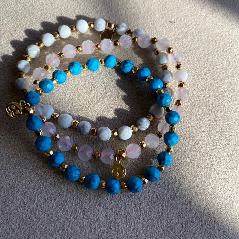3 pieces Gorjana power stone stretch
